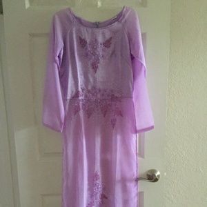 Purple Vietnamese dress